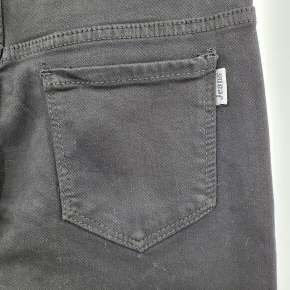 MH New Jeans Black Silver Rhinestone Embellished Flare Leg Jeans Women's Size 31 - Picture 5 of 7